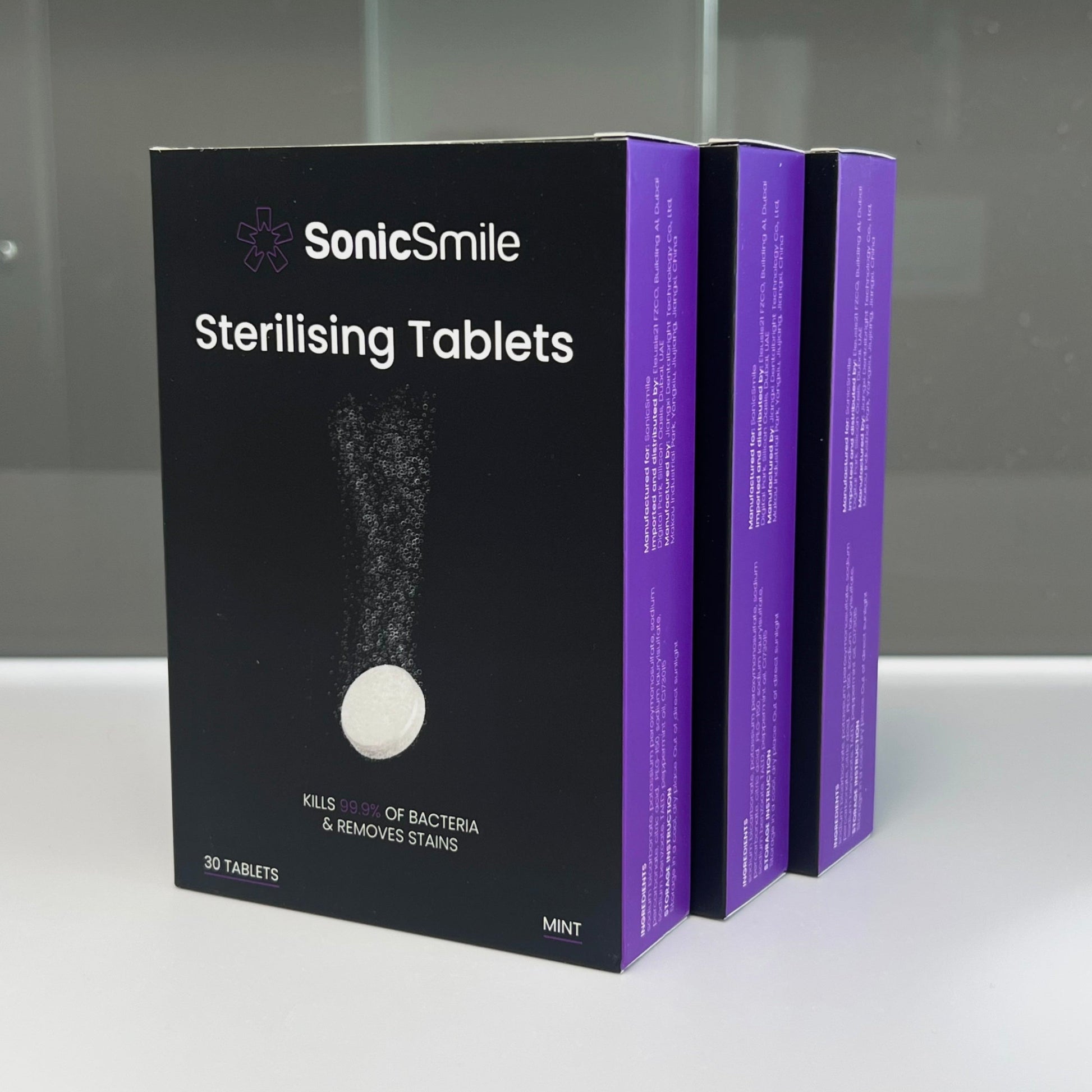 sterilisierende tablets für Gebisse und zahnschienen